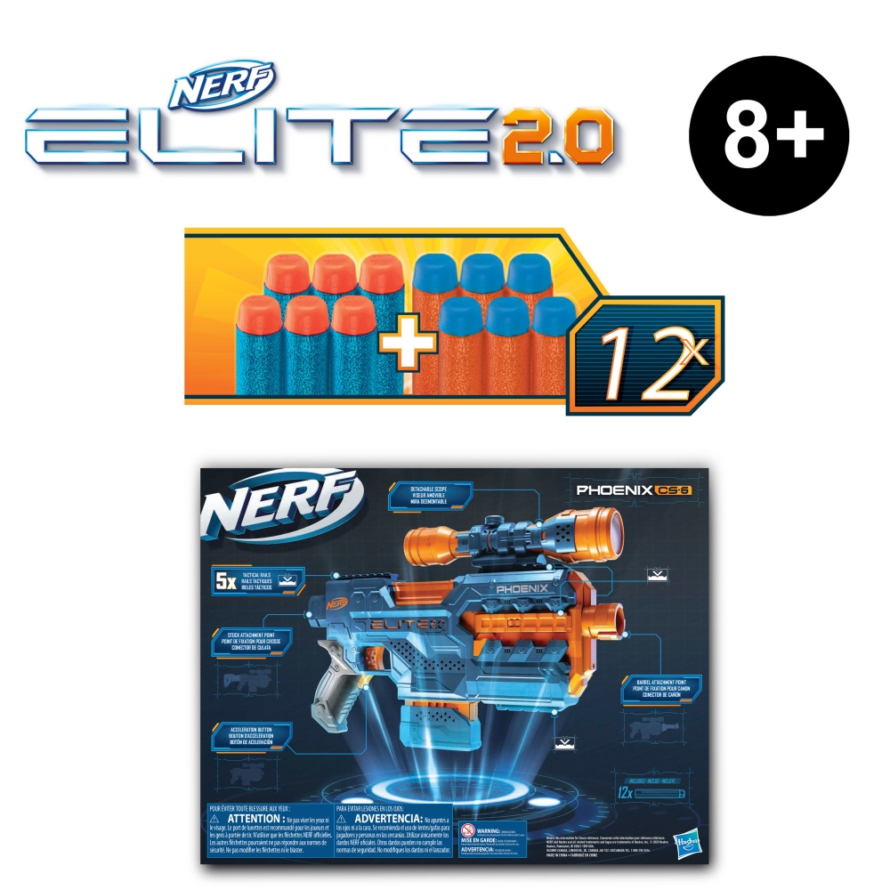 NERF ELITE 2.0 - BLASTER MOTORISÉ PHOENIX CS-6